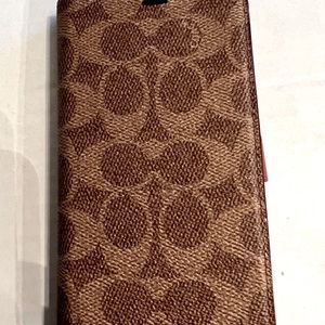 Coach phone case/wallet. IPhone 8.